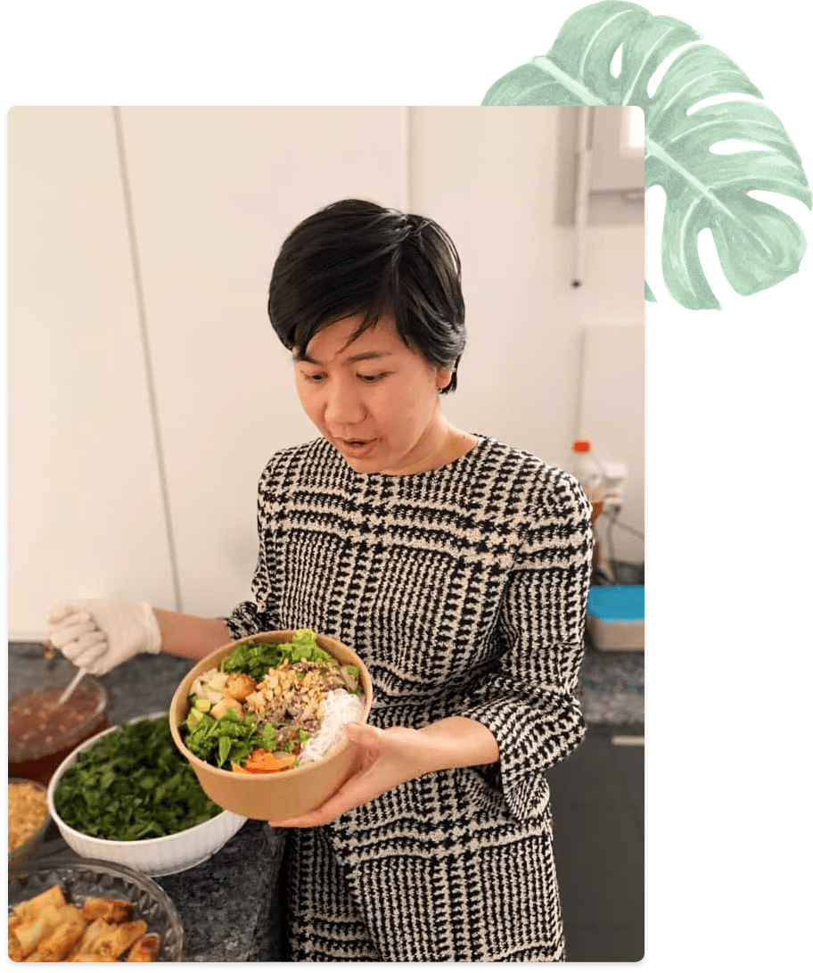 Trang, the Chef behind Pho Bep Oi, Vietnamese takeaway restaurant in Geneva